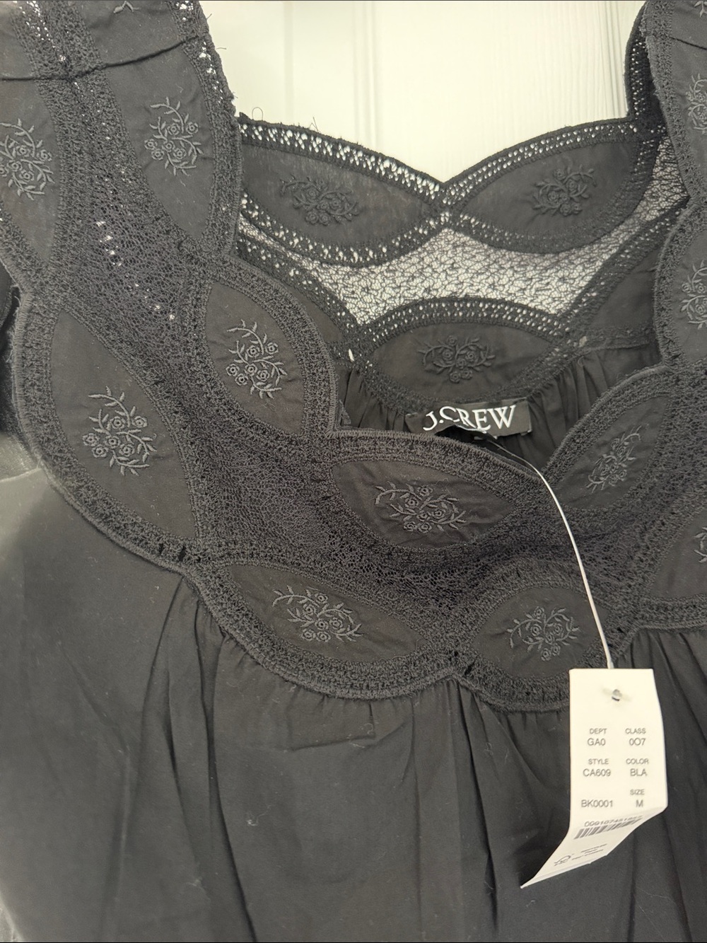 J. Crew swingy lace crop top, size medium - Picture 5 of 6